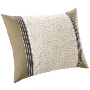 NATORI BALI STANDARD PILLOW SHAM - KHAKI BROWN/FERN GREEN/NATURAL/BLACK